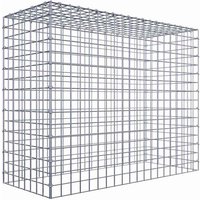 Gabiona Gabione, silbergrau, Maschenweite 5 cm x 5 cm, C-Ring – silberfarben Gabiona Gabione, silbergrau, Maschenweite 5 cm x 5 cm, C-Ring – silberfarben