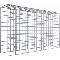 Gabiona Gabione, silbergrau, Maschenweite 5 cm x 5 cm, C-Ring – silberfarben Gabiona Gabione, silbergrau, Maschenweite 5 cm x 5 cm, C-Ring – silberfarben