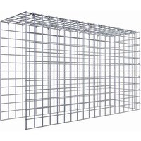 Gabiona Gabione, silbergrau, Maschenweite 5 cm x 5 cm, C-Ring – silberfarben Gabiona Gabione, silbergrau, Maschenweite 5 cm x 5 cm, C-Ring – silberfarben