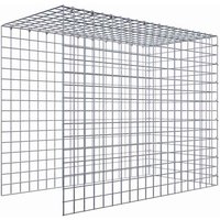 Gabiona Gabione, silbergrau, Maschenweite 5 cm x 5 cm, C-Ring – silberfarben Gabiona Gabione, silbergrau, Maschenweite 5 cm x 5 cm, C-Ring – silberfarben