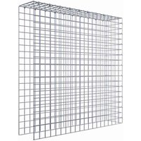 Gabiona Gabione, silbergrau, Maschenweite 5 cm x 5 cm, C-Ring – silberfarben Gabiona Gabione, silbergrau, Maschenweite 5 cm x 5 cm, C-Ring – silberfarben