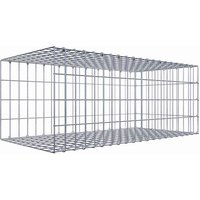 Gabiona Gabione, silbergrau, Maschenweite 5 cm x 10 cm, C-Ring – silberfarben Gabiona Gabione, silbergrau, Maschenweite 5 cm x 10 cm, C-Ring – silberfarben