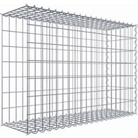 Gabiona Gabione, silbergrau, Maschenweite 5 cm x 10 cm, Spirale – silberfarben Gabiona Gabione, silbergrau, Maschenweite 5 cm x 10 cm, Spirale – silberfarben