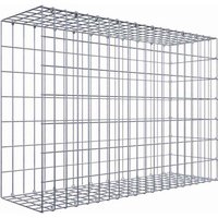 Gabiona Gabione, silbergrau, Maschenweite 5 cm x 10 cm, C-Ring – silberfarben Gabiona Gabione, silbergrau, Maschenweite 5 cm x 10 cm, C-Ring – silberfarben