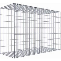 Gabiona Gabione, silbergrau, Maschenweite 5 cm x 10 cm, C-Ring – silberfarben Gabiona Gabione, silbergrau, Maschenweite 5 cm x 10 cm, C-Ring – silberfarben