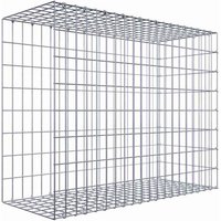 Gabiona Gabione, silbergrau, Maschenweite 5 cm x 10 cm, C-Ring – silberfarben Gabiona Gabione, silbergrau, Maschenweite 5 cm x 10 cm, C-Ring – silberfarben