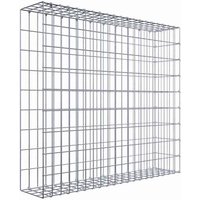 Gabiona Gabione, silbergrau, Maschenweite 5 cm x 10 cm, C-Ring – silberfarben Gabiona Gabione, silbergrau, Maschenweite 5 cm x 10 cm, C-Ring – silberfarben