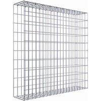 Gabiona Gabione, silbergrau, Maschenweite 5 cm x 10 cm, C-Ring – silberfarben Gabiona Gabione, silbergrau, Maschenweite 5 cm x 10 cm, C-Ring – silberfarben