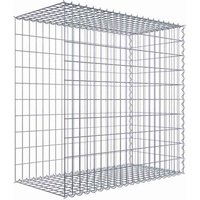 Gabiona Gabione, silbergrau, Maschenweite 5 cm x 10 cm, Spirale – silberfarben Gabiona Gabione, silbergrau, Maschenweite 5 cm x 10 cm, Spirale – silberfarben