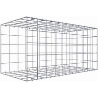 Gabiona Gabione, silbergrau, Maschenweite 10 cm x 10 cm, C-Ring – silberfarben Gabiona Gabione, silbergrau, Maschenweite 10 cm x 10 cm, C-Ring – silberfarben