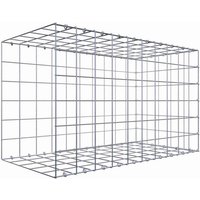 Gabiona Gabione, silbergrau, Maschenweite 10 cm x 10 cm, C-Ring – silberfarben Gabiona Gabione, silbergrau, Maschenweite 10 cm x 10 cm, C-Ring – silberfarben