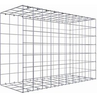 Gabiona Gabione, silbergrau, Maschenweite 10 cm x 10 cm, C-Ring – silberfarben Gabiona Gabione, silbergrau, Maschenweite 10 cm x 10 cm, C-Ring – silberfarben