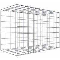 Gabiona Gabione, silbergrau, Maschenweite 10 cm x 10 cm, C-Ring – silberfarben Gabiona Gabione, silbergrau, Maschenweite 10 cm x 10 cm, C-Ring – silberfarben