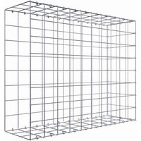 Gabiona Gabione, silbergrau, Maschenweite 10 cm x 10 cm, C-Ring – silberfarben Gabiona Gabione, silbergrau, Maschenweite 10 cm x 10 cm, C-Ring – silberfarben