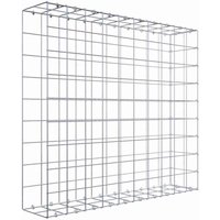 Gabiona Gabione, silbergrau, Maschenweite 10 cm x 10 cm, C-Ring – silberfarben Gabiona Gabione, silbergrau, Maschenweite 10 cm x 10 cm, C-Ring – silberfarben