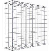 Gabiona Gabione, silbergrau, Maschenweite 10 cm x 10 cm, C-Ring – silberfarben Gabiona Gabione, silbergrau, Maschenweite 10 cm x 10 cm, C-Ring – silberfarben