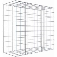 Gabiona Gabione, silbergrau, Maschenweite 10 cm x 10 cm, C-Ring – silberfarben Gabiona Gabione, silbergrau, Maschenweite 10 cm x 10 cm, C-Ring – silberfarben