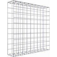 Gabiona Gabione, silbergrau, Maschenweite 10 cm x 10 cm, C-Ring – silberfarben Gabiona Gabione, silbergrau, Maschenweite 10 cm x 10 cm, C-Ring – silberfarben