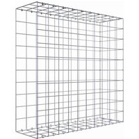 Gabiona Gabione, silbergrau, Maschenweite 10 cm x 10 cm, C-Ring – silberfarben Gabiona Gabione, silbergrau, Maschenweite 10 cm x 10 cm, C-Ring – silberfarben