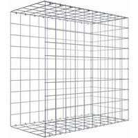 Gabiona Gabione, silbergrau, Maschenweite 10 cm x 10 cm, C-Ring – silberfarben Gabiona Gabione, silbergrau, Maschenweite 10 cm x 10 cm, C-Ring – silberfarben