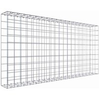 Gabiona Gabione, silbergrau, Maschenweite 10 cm x 10 cm, C-Ring – silberfarben Gabiona Gabione, silbergrau, Maschenweite 10 cm x 10 cm, C-Ring – silberfarben