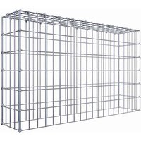 Gabiona Anbaugabione »Typ 3«, 5 Gittermatten inkl. C-Ringe, Maschenweite: 5 x 10 cm, ohne Bodengitter – silberfarben Gabiona Anbaugabione »Typ 3«, 5 Gittermatten inkl. C-Ringe, Maschenweite: 5 x 10 cm, ohne Bodengitter – silberfarben