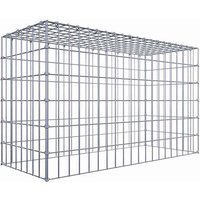 Gabiona Anbaugabione »Typ 3«, 5 Gittermatten inkl. C-Ringe, Maschenweite: 5 x 10 cm, ohne Bodengitter – silberfarben Gabiona Anbaugabione »Typ 3«, 5 Gittermatten inkl. C-Ringe, Maschenweite: 5 x 10 cm, ohne Bodengitter – silberfarben