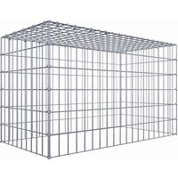 Gabiona Anbaugabione »Typ 3«, 5 Gittermatten inkl. C-Ringe, Maschenweite: 5 x 10 cm, ohne Bodengitter – silberfarben Gabiona Anbaugabione »Typ 3«, 5 Gittermatten inkl. C-Ringe, Maschenweite: 5 x 10 cm, ohne Bodengitter – silberfarben