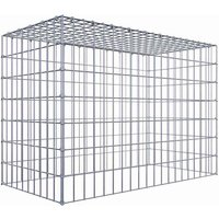 Gabiona Anbaugabione »Typ 3«, 5 Gittermatten inkl. C-Ringe, Maschenweite: 5 x 10 cm, ohne Bodengitter – silberfarben Gabiona Anbaugabione »Typ 3«, 5 Gittermatten inkl. C-Ringe, Maschenweite: 5 x 10 cm, ohne Bodengitter – silberfarben