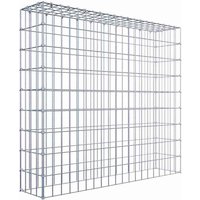 Gabiona Anbaugabione »Typ 3«, 5 Gittermatten inkl. C-Ringe, Maschenweite: 5 x 10 cm, ohne Bodengitter – silberfarben Gabiona Anbaugabione »Typ 3«, 5 Gittermatten inkl. C-Ringe, Maschenweite: 5 x 10 cm, ohne Bodengitter – silberfarben