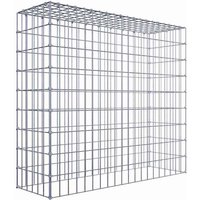 Gabiona Anbaugabione »Typ 3«, 5 Gittermatten inkl. C-Ringe, Maschenweite: 5 x 10 cm, ohne Bodengitter – silberfarben Gabiona Anbaugabione »Typ 3«, 5 Gittermatten inkl. C-Ringe, Maschenweite: 5 x 10 cm, ohne Bodengitter – silberfarben