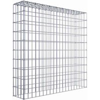 Gabiona Anbaugabione »Typ 3«, 5 Gittermatten inkl. C-Ringe, Maschenweite: 5 x 10 cm, ohne Bodengitter – silberfarben Gabiona Anbaugabione »Typ 3«, 5 Gittermatten inkl. C-Ringe, Maschenweite: 5 x 10 cm, ohne Bodengitter – silberfarben