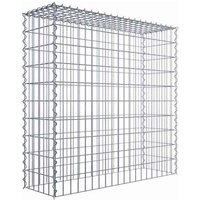 Gabiona Gabione, silbergrau, Maschenweite 5 cm x 10 cm, Spirale – silberfarben Gabiona Gabione, silbergrau, Maschenweite 5 cm x 10 cm, Spirale – silberfarben