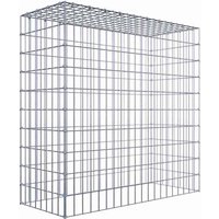 Gabiona Anbaugabione »Typ 3«, 5 Gittermatten inkl. C-Ringe, Maschenweite: 5 x 10 cm, ohne Bodengitter – silberfarben Gabiona Anbaugabione »Typ 3«, 5 Gittermatten inkl. C-Ringe, Maschenweite: 5 x 10 cm, ohne Bodengitter – silberfarben