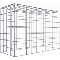 Gabiona Gabione, silbergrau, Maschenweite 10 cm x 10 cm, C-Ring – silberfarben Gabiona Gabione, silbergrau, Maschenweite 10 cm x 10 cm, C-Ring – silberfarben