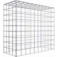 Gabiona Gabione, silbergrau, Maschenweite 10 cm x 10 cm, C-Ring – silberfarben Gabiona Gabione, silbergrau, Maschenweite 10 cm x 10 cm, C-Ring – silberfarben