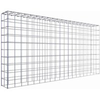 Gabiona Gabione, silbergrau, Maschenweite 10 cm x 10 cm, C-Ring – silberfarben Gabiona Gabione, silbergrau, Maschenweite 10 cm x 10 cm, C-Ring – silberfarben