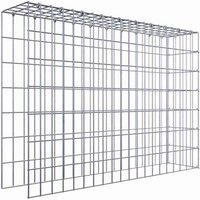 Gabiona Gabione, silbergrau, Maschenweite 5 cm x 10 cm, C-Ring – silberfarben Gabiona Gabione, silbergrau, Maschenweite 5 cm x 10 cm, C-Ring – silberfarben