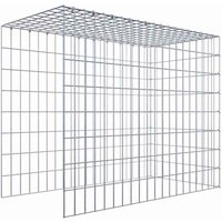 Gabiona Gabione, silbergrau, Maschenweite 5 cm x 10 cm, C-Ring – silberfarben Gabiona Gabione, silbergrau, Maschenweite 5 cm x 10 cm, C-Ring – silberfarben