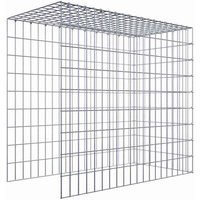 Gabiona Gabione, silbergrau, Maschenweite 5 cm x 10 cm, C-Ring – silberfarben Gabiona Gabione, silbergrau, Maschenweite 5 cm x 10 cm, C-Ring – silberfarben