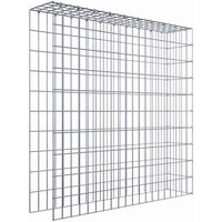 Gabiona Gabione, silbergrau, Maschenweite 5 cm x 10 cm, C-Ring – silberfarben Gabiona Gabione, silbergrau, Maschenweite 5 cm x 10 cm, C-Ring – silberfarben