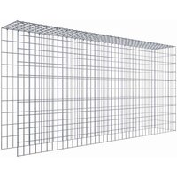 Gabiona Gabione, silbergrau, Maschenweite 5 cm x 10 cm, C-Ring – silberfarben Gabiona Gabione, silbergrau, Maschenweite 5 cm x 10 cm, C-Ring – silberfarben