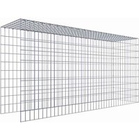 Gabiona Gabione, silbergrau, Maschenweite 5 cm x 10 cm, C-Ring – silberfarben Gabiona Gabione, silbergrau, Maschenweite 5 cm x 10 cm, C-Ring – silberfarben