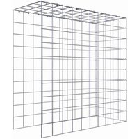 Gabiona Gabione, silbergrau, Maschenweite 10 cm x 10 cm, C-Ring – silberfarben Gabiona Gabione, silbergrau, Maschenweite 10 cm x 10 cm, C-Ring – silberfarben