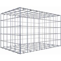 Gabiona Gabione, silbergrau, Maschenweite 10 cm x 10 cm, C-Ring – silberfarben Gabiona Gabione, silbergrau, Maschenweite 10 cm x 10 cm, C-Ring – silberfarben