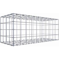 Gabiona Gabione, silbergrau, Maschenweite 10 cm x 10 cm, C-Ring – silberfarben Gabiona Gabione, silbergrau, Maschenweite 10 cm x 10 cm, C-Ring – silberfarben