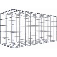 Gabiona Gabione, silbergrau, Maschenweite 10 cm x 10 cm, C-Ring – silberfarben Gabiona Gabione, silbergrau, Maschenweite 10 cm x 10 cm, C-Ring – silberfarben