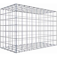 Gabiona Gabione, silbergrau, Maschenweite 10 cm x 10 cm, C-Ring – silberfarben Gabiona Gabione, silbergrau, Maschenweite 10 cm x 10 cm, C-Ring – silberfarben