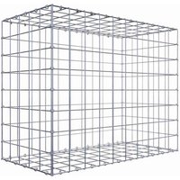 Gabiona Gabione, silbergrau, Maschenweite 10 cm x 10 cm, C-Ring – silberfarben Gabiona Gabione, silbergrau, Maschenweite 10 cm x 10 cm, C-Ring – silberfarben