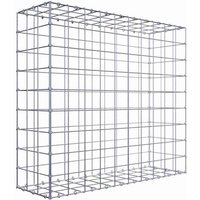 Gabiona Gabione, silbergrau, Maschenweite 10 cm x 10 cm, C-Ring – silberfarben Gabiona Gabione, silbergrau, Maschenweite 10 cm x 10 cm, C-Ring – silberfarben